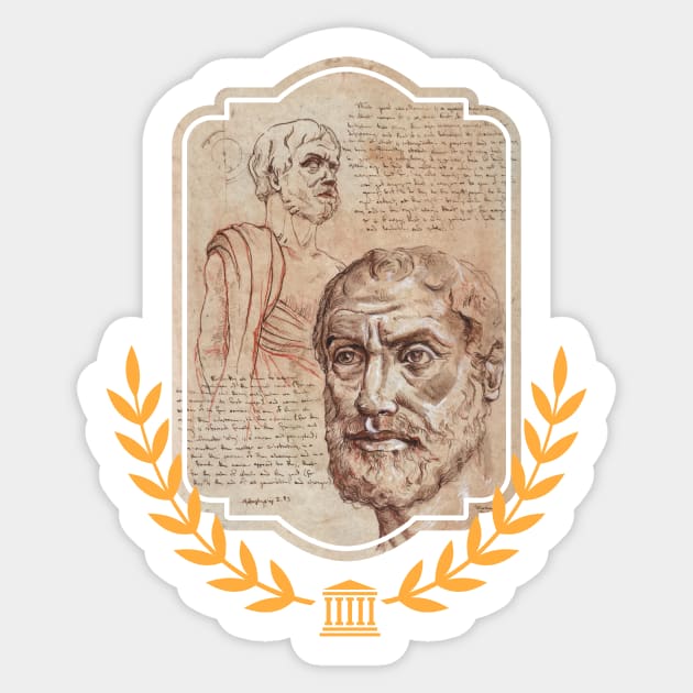 Aristotle Sticker by ReneeBolinger